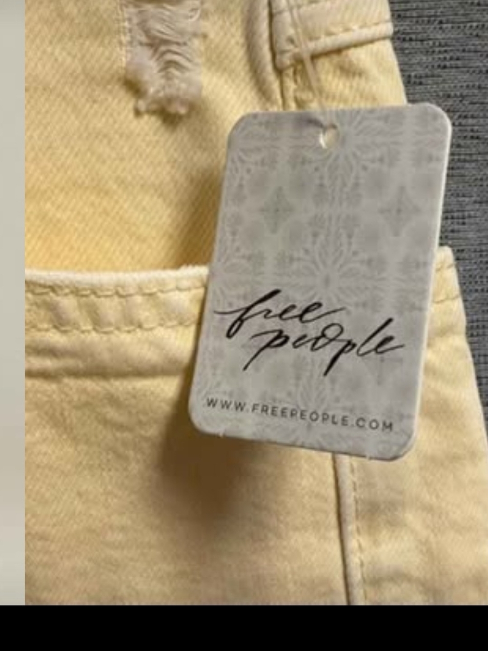 Free People Lemon Icing Barrel Moxie Jeans - Picture 3 of 7